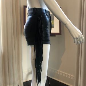 R13 | Shorts | Nwot R3 Fringe Leather 